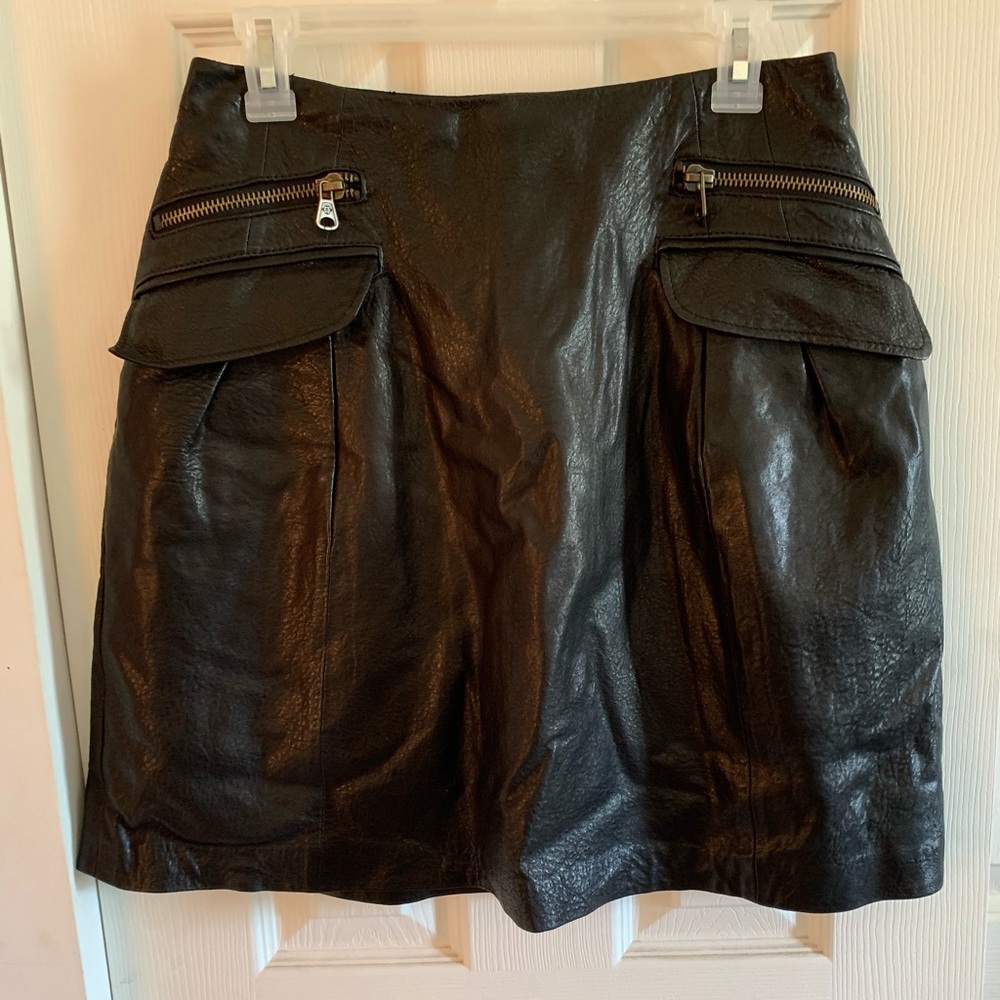 Nanette Lepore Leather Skirt, Size 12
